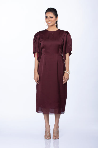 SS05 Maroonish brown formal dress